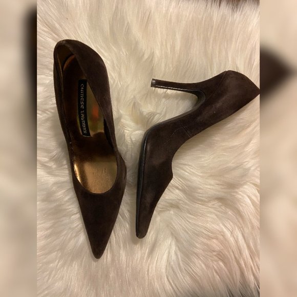Chinese Laundry pointed toe suede heels - Picture 4 of 4